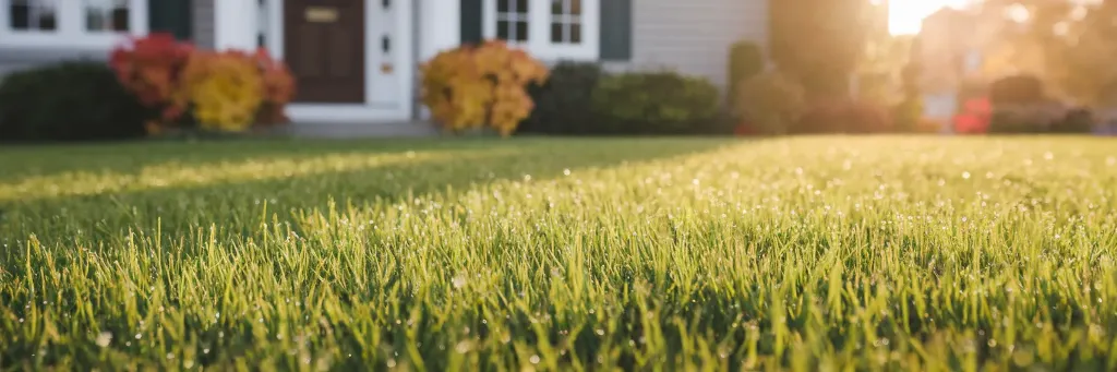 Beautiful lawn and home