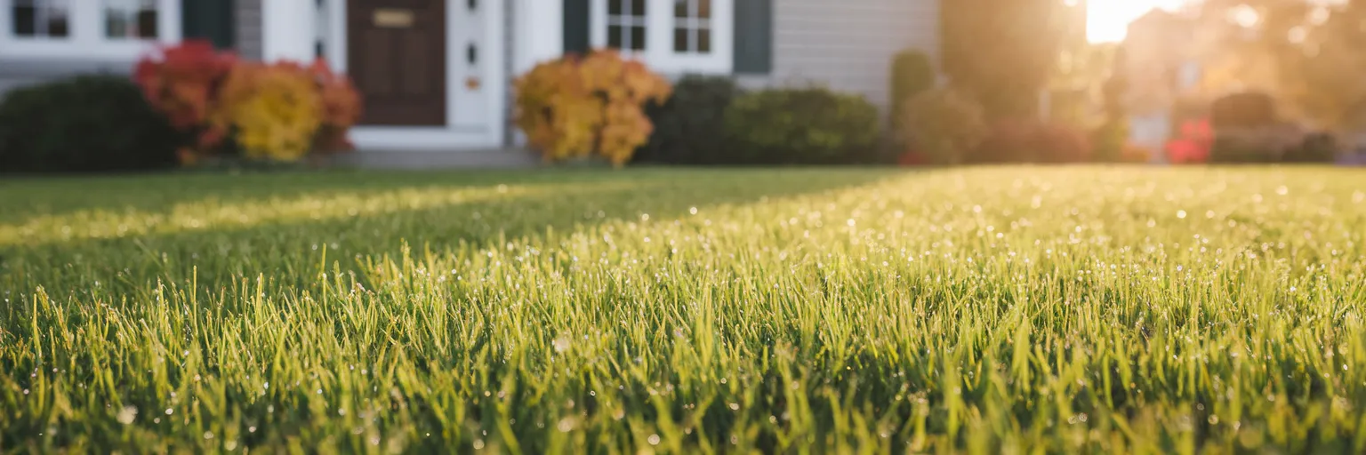 Beautiful lawn and home