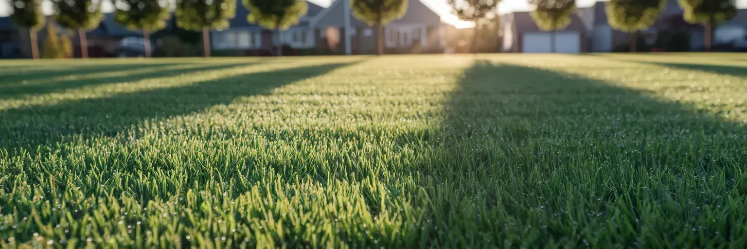 Beautiful maintained lawn
